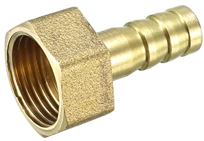 QUARKZMAN Hembra Rosca Latón Espiga Manguera Montaje 8mm Púas x 3/8 PT
