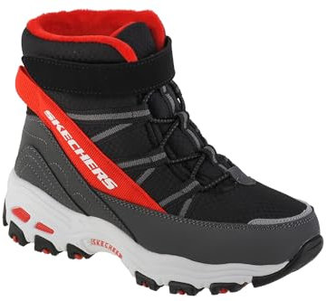 Skechers Chaussures de Trekking, Bottes d'hiver, Noir, 33 EU