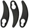 MISEO 3 Pezzi Accessori for Attrezzi da Giardino Tosaerba a Mezzaluna Nera Lama in plastica Tosaerba frullino for Prato Durevole Lama in plastica for falciatura