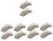 Kisangel 10 STK Mini Holzbogenbrücke Mini-Zubehör Miniaturmodell Einer Holzbrücke Ornament Modelle Puppenhaus Holzbrücke Mini- -Holzbrücke Aquarium schmücken der Zaun
