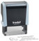 Trodat Personalisierter Stempel mit Logo und Text – Selbstfärbender Printy Pastell 4912 Blau inklusive Grafik und Wunschtext, Abdruck 47 x 18 mm