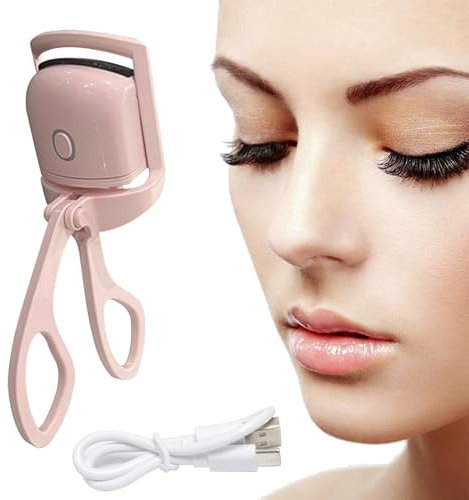 Beheizte Wimpernklammer für Make-up,Beheizte Wimpernzange,Heizkissen Beheizter Wiederaufladbarer USB-Wimpernzange,Silikon Heizpads Make-up-Werkzeug