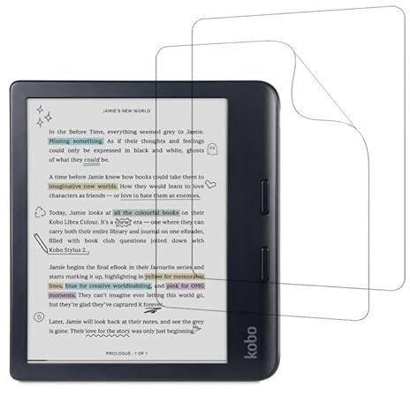 Stianiiie Protecteur d’écran antireflet pour Kobo Libra Colour/Kobo Libra 2 eReader 7 / Protecteur d’écran Libra Colour/Protecteurs d’écran (paquet de 3)