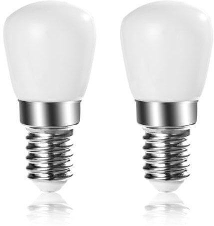 Karyoosi 2er E14 LED Lampe, LED Glühbirne 2.5W 250lm, Kaltweiß 6000K, Ersetzt 25W Halogen Birne für Dunstabzugshaube Nähmaschine Wohnzimmer, Nicht Dimmbar