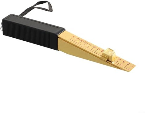 Fire Door Gap Measuring Tool, Vernier Wedge Feeler Gauge, 0 5mm Precision, 115mm Length