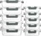 Visario Glas Frischhaltedosen Set 10 Stück (20 Teile) – 5x 1040ml & 5x 370ml, Luftdichte Bento Boxen, BPA-frei, mikrowellen- & spülmaschinengeeignet, Meal Prep Aufbewahrungsboxen