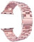 LPMPCZKZGF Correa de acero inoxidable Compatible for Apple Watch 7 SE 6 5 4 40mm 44mm 41mm banda de 45 mm Pulsera de enlace de metal compatible for iWatch 3 42mm 38mm Accesorios Watch strap(Rose pink,