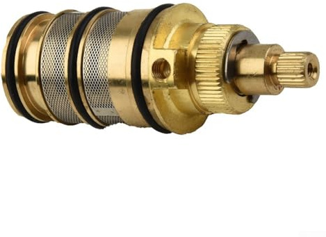Honseadek Cartuccia termostatica di ricambio per miscelatore valvola, nucleo termostato in ottone con regolazione di sicurezza a 38 °C, push-fit, portata 20-50 °C