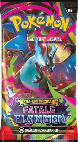 Pokémon Fatale Flammen Booster Pack (1x) | Deutsch | Original Pokémon TCG Sammelkarten
