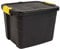 Strata Aufbewahrungsbox Hohe Belastbarkeit, 42 L, Plastik, schwarz/gelb, 50 x 40 x 35 cm