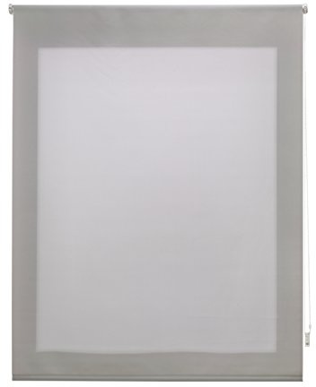 Uniestor Liso | Rollo lichtdurchlässig - Silbergrau, 140 x 250 cm (BxH) | Stoffgröße 137 x 245 cm. Lichtdurchlässiges rollo für fenster