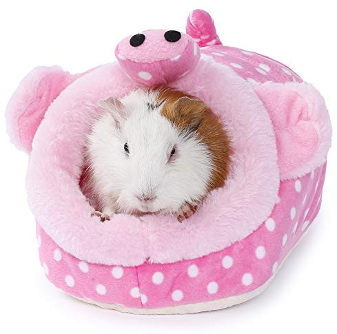 JanYoo Guinea Pig Rat Accessories Toys House Hideout Cage Supplies Chinchilla Cage Ferret Gerbil(S,Pig)