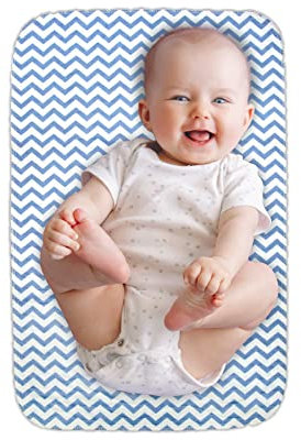 Lessy Messy Wasserdichte Wickelunterlage, waschmaschinen-/trocknergeeignet, extra groß (50,8 x 76,2 cm)