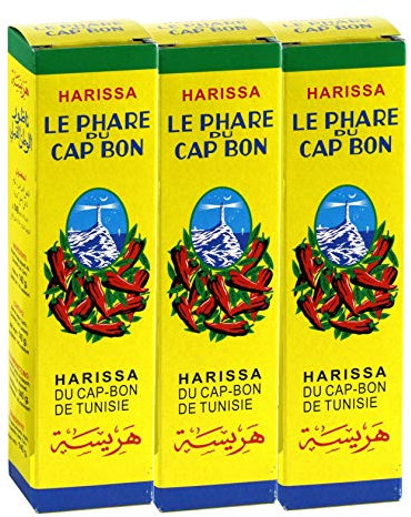 3x140g Le Phare du Cap Bon Harissa Sauce (3 große Röhrchen)