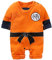 Newborn Wukong Jumpsuits Baby Lovely Long Sleeve Cartoon Romper Baby Clothes, Orange, 9-12 Monthes