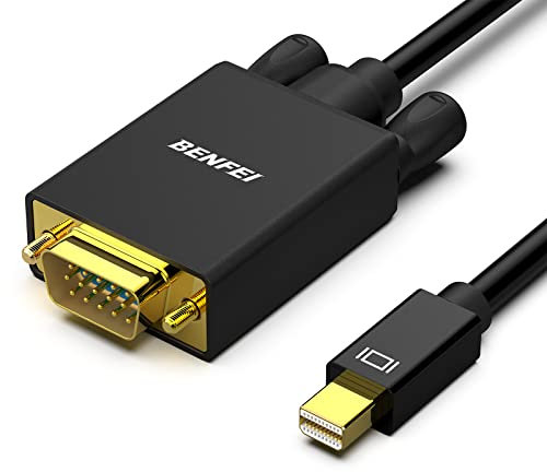 BENFEI Câble Mini DisplayPort vers VGA, Câble Mini DisplayPort vers VGA 0,9 m (Compatible Thunderbolt 2) avec MacBook Air/Pro, Surface Pro/Dock, Moniteur, Projecteur