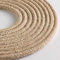 Klartext - Cavo tessile tondo LUMIÈRE per illuminazione, 3x0,75mm, Juta Naturale, 3mt.|Attenzione: cavo terra incluso! Massima sicurezza anti scossa!