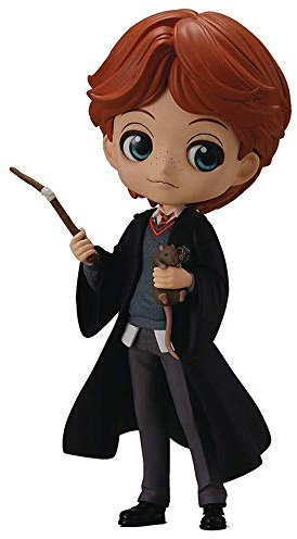 Banpresto Harry Potter Q Posket Mini Figure Ron Weasley with Scabbers 14 cm