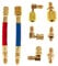Aoowei Auto AC Air Conditioning Refrigeration R134A R12 Connector Adapter Hose Kit 8Pcs