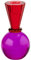 Gift Company Kerzenhalter Sari Kugel Konus, Kerzenständer, Kristallglas, Rot, Pink, 13.5 cm, 1093801003