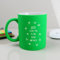 eBuyGB Personalised Neon Green Mug, I Love You to The Moon & Back, 350ml Engraved Ceramic Coffee Mug, Valentine's Day, Mother's Day, Birthday Gift