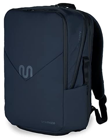 onemate Rucksack Backpack Pro (Herren und Damen) Vielseitig und Durchdacht aus Recycelten Plastikflaschen 22L Blau