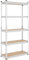 Yaheetech Estanteria Almacenaje de 5 Niveles Estantería Metalica Galvanizada para Hogar, Trastero, Garaje,5 Baldas Ajustables 150 x 30 x 153 cm