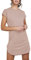 Fashion Star Womens Curved Hem Turn Up Cap Sleeve Tunic T-Shirt Mini Dress Plain Stone Plus Size (UK 16/18)