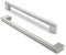 FURNIWARE 10 piezas manija de gabinete, distancia de orificio de 256 mm, manijas de muebles de acero inoxidable, tiradores de armario, manija de gabinete de cocina,níquel cepillado