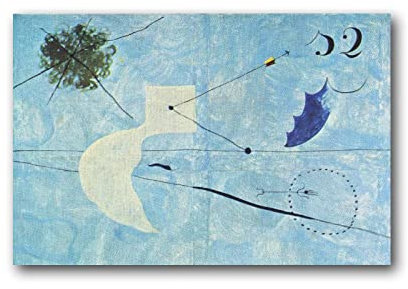 Siesta by Joan Miro Surrealismus, Kunstdruck, modernes Dekor, Art Deco, Mode, Pop-Art, 60 x 90 cm