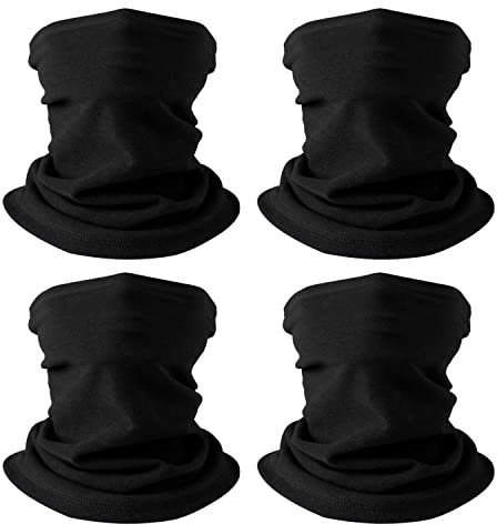 HEGCOIIE 4 Stück Winter Loop Schal für Herren & Damen,Weichem Fleece Schlauchschal Winddicht Halstuch Halswärmer für Outdoor Skifahren motorrad Radfahren.…