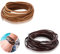 2 Rollen x 300 cm Lederschnur Klassik Vintage Lederband, 3 mm Flache Lederbänder für die Herstellung von DIY Schmuck und Armbändern, Basteln oder Dekorieren