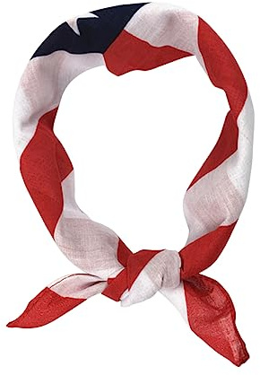 GALPADA 3pièces Foulard Américain Imprimé De Écharpe De Mode pour Activités De Plein Air Accessoire Unisexe Confortable Et Respirant