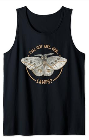 Lustige Y'all Got Any Uhh Lampen | Motte Meme Humor Tank Top