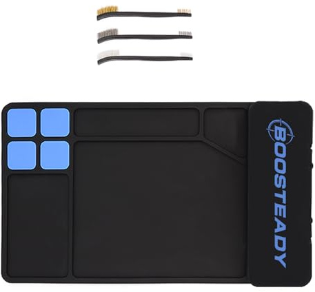 BOOSTEADY Reinigungsmatte Waffen Gun Cleaning Mat Pistolenmatte rutschfeste Gummi Waffenmatte magnetisches Gun Cleaning Mat，40,38 x 24,89 cm
