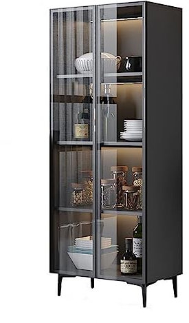 schubladenschrank Kunststoff schubladenturm aufbewahrungsbox mit schubladen Liquor Home Barschrank, moderner Sideboard-Buffetschrank aus massivem Holz mit Weinregal aus gehärtetem Glas und S