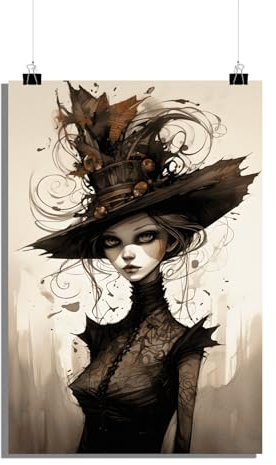 25 Artstreet Hexeposter - Mystische Magie in fesselnder Darstellung - Hochwertiges Dekorationsstück - Perfekt zum Einrahmen (60x90)