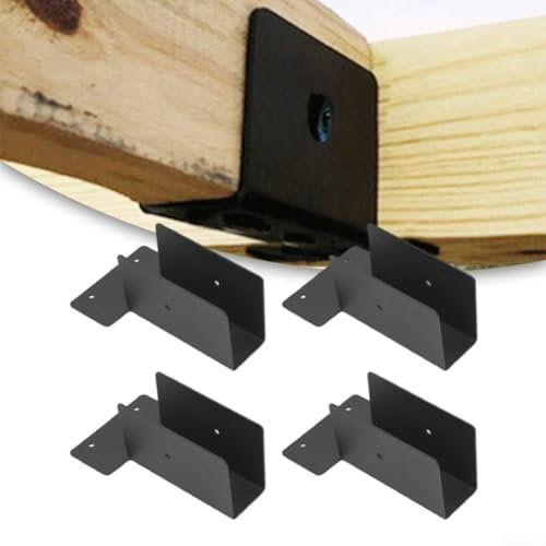 Bracket Metal Upper Side Joint, Beam Frame Connection Fixer Joist Hangers Beam Connectors Concealed Flange Hangers