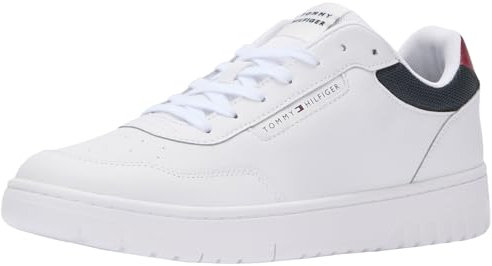 Tommy Hilfiger Court Sneaker Hombre Basket Core Lite Low Top, Blanco (White), 41