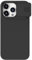Cover in Silicone Morbido con Protezione per la Fotocamera a Slide per iPhone 15 Pro Max (nero)