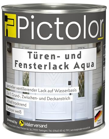 Pictolor® Türen- und Fensterlack Aqua (Weiß, 2,5 Liter)