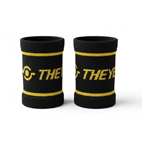 THEYET Muñequeras de Algodón para Crossfit y Gimnasio (Par) | Wristband Deportiva Elástica para Absorber Sudor | Accesorio Ideal para Calleras, Fitness, Calistenia, Padel y Tenis Hombre y Mujer Unisex