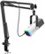FIFINE AM8 Podcast Microphone kit, Gaming mic with Boom Arm Compatible with PC/Computer/XLR Mixer, USB/XLR Microphone Set with Headphones Jack for Vocal, Streaming, Recording, Voiceover -AM8T White