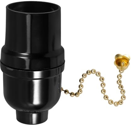 ARTIBETTER Support de lampe à cordon en bakélite Lampe de plafond avec interrupteur à chaînette Douille de lampe avec interrupteur à chaînette tirer le pied de la lampe douille à chaînette
