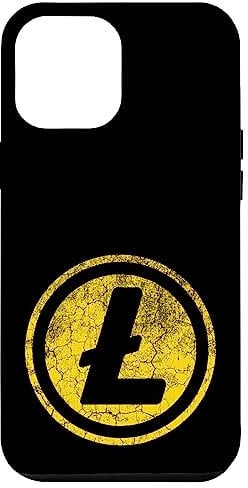Hülle für iPhone 12 Pro Max Klassisches Litecoin LTC Krypto-Logo in Gold