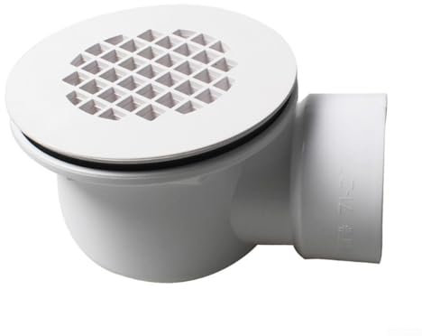 Zilimontt Acrylic Shower Base Drain, Grid Shower Base Accessories, Shower Drain Cover, Shower Tray Drain Cover, For Shower Opening 82-95mm, For 40Mm Drain Pipe