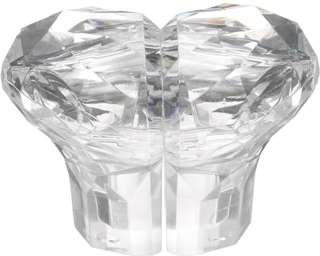 sourcing map Toilet Button Pusher, Heart Shaped Toilet Tank Button for Women Long Nail, Toilet Press Tool Clear