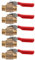 Air Compressor Shut Off Valve, Brass Ball Valve 5 Pcs Ball Valve Double Male Thread G1/4 Brass Valve Air Compressor Accessory
