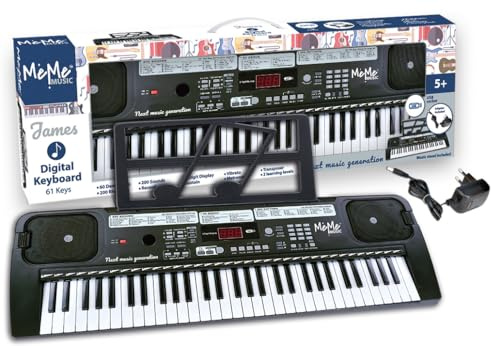 Meme Music Tastiera Digitale 61Tasti USB e adattatore James