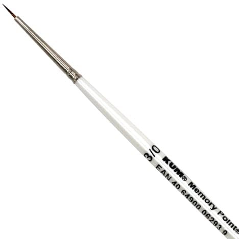 KUM 5145911 - Aquarellpinsel Memory Point Rund Größe 3/0, 1 Künstlerpinsel
